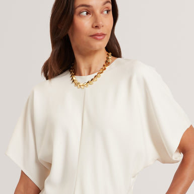 MARADAM: Slouch Sleeve Waisted Top