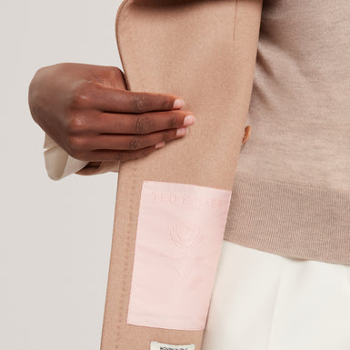 ROSESS: Short Belted Wool Wrap Coat
