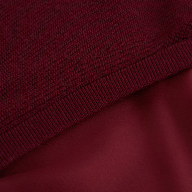 CAYCEY: Woven Sleeve Knitted Jumper