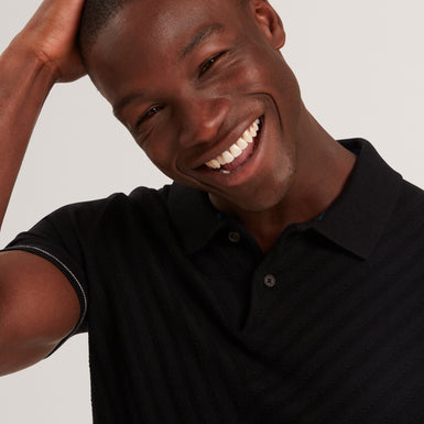 CHAPAL: Chevron Stitch Polo