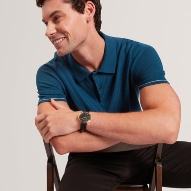 CHAPAL: Chevron Stitch Polo