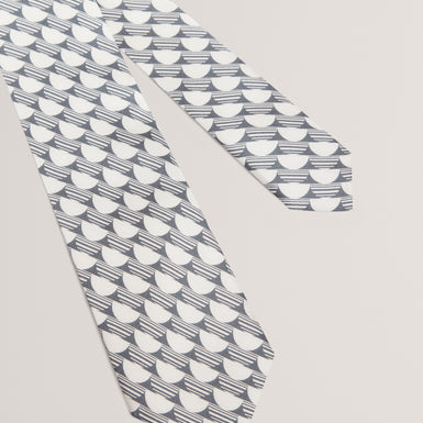 KEREM: Ditsy Geo Print Silk Tie