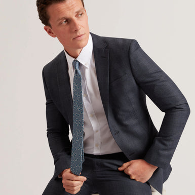 RAFFEAL: Ditsy Floral Print Silk Tie