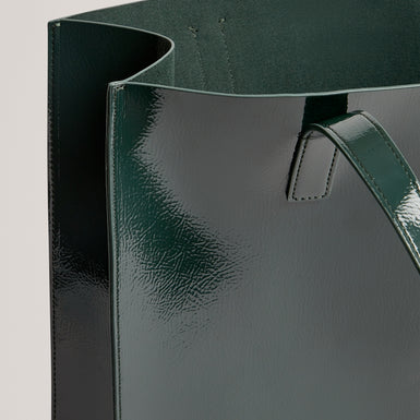 ROSENNI: Rose Detail Crinkle Large Tote Bag