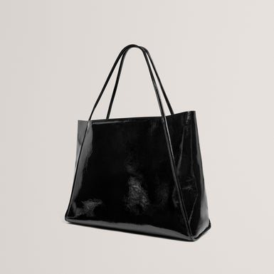 Women's BRISAA-Thin Strap Crinkle Large Slouchy Tote