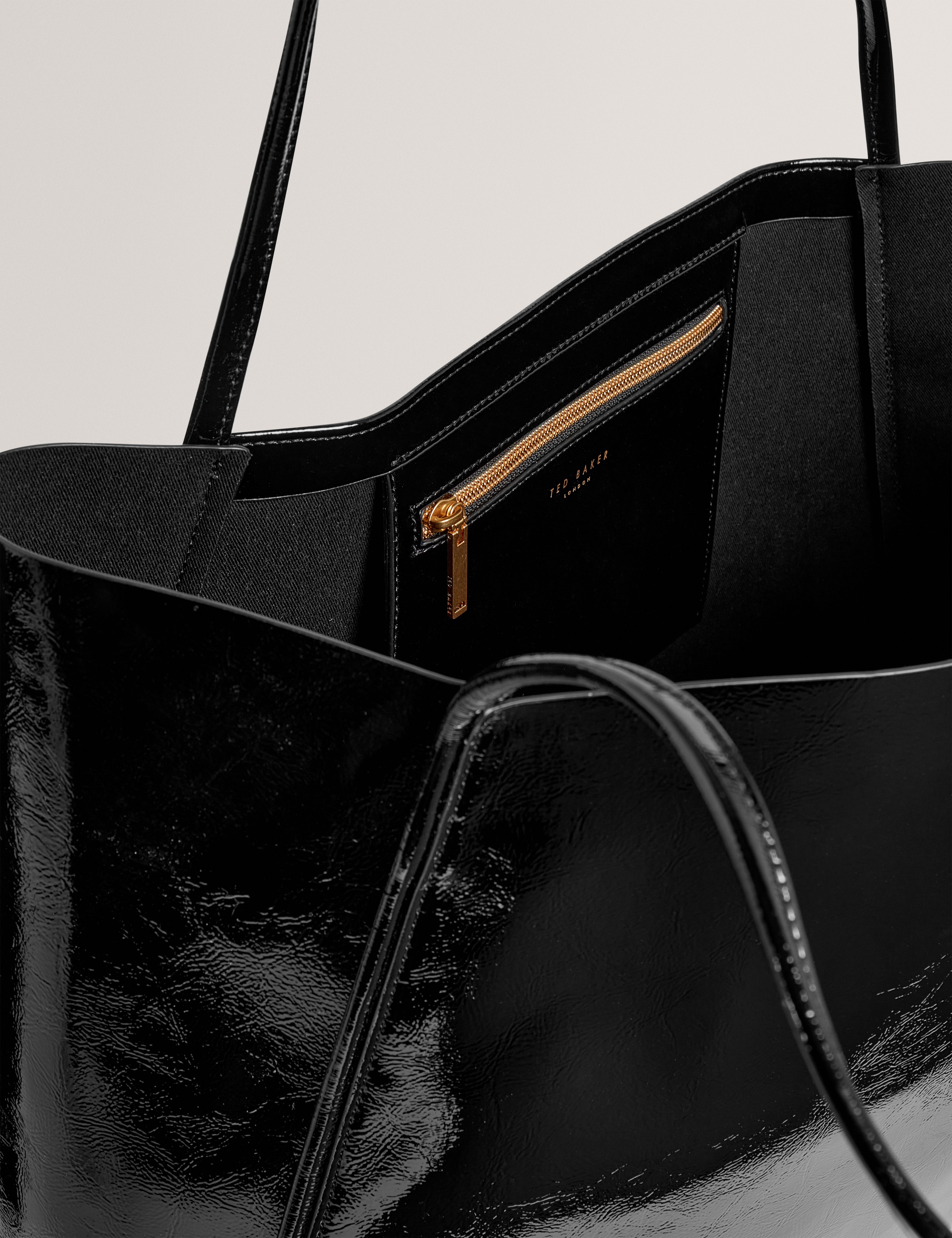 Women's BRISAA-Thin Strap Crinkle Large Slouchy Tote