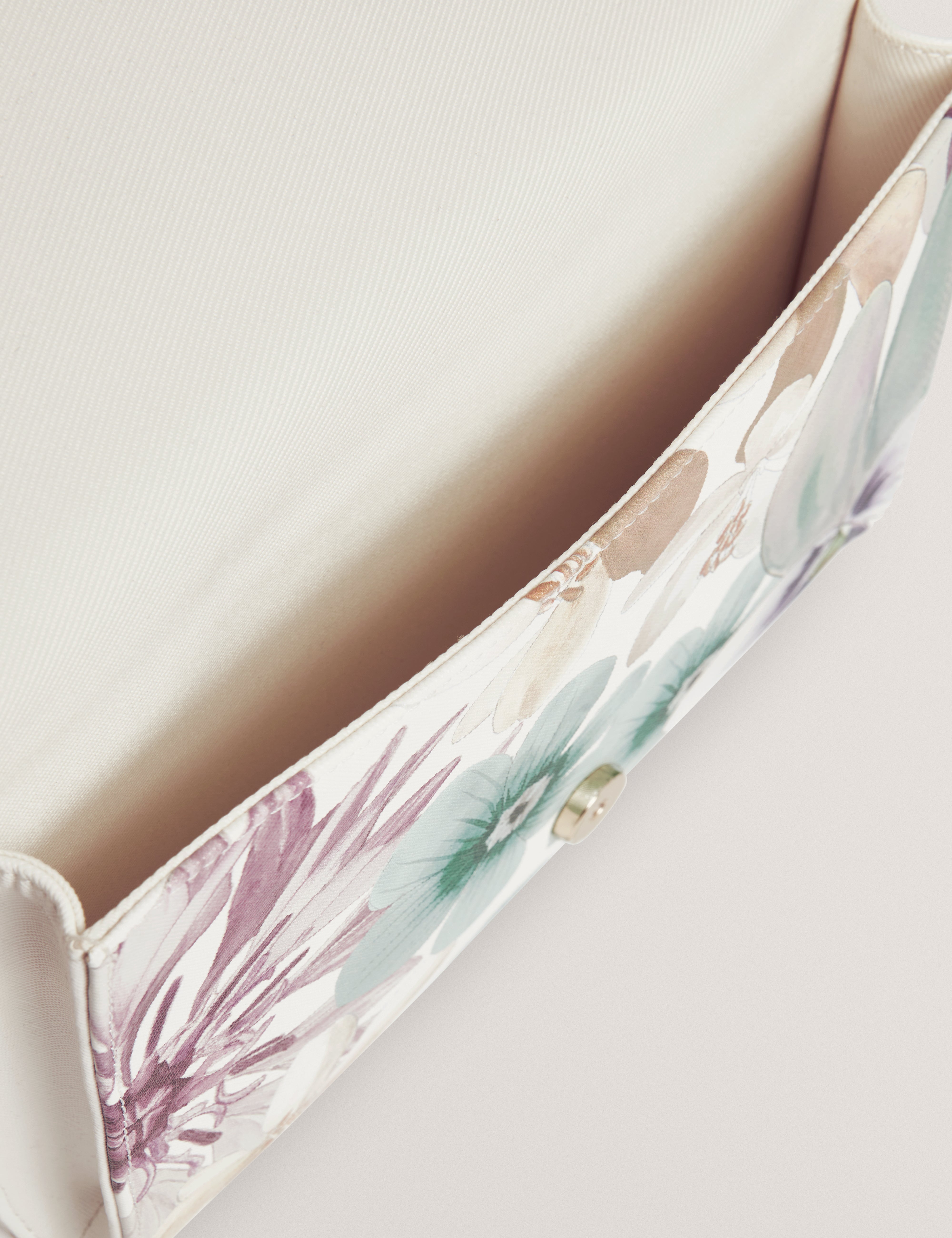 HELINII: Petal Print Icon Envelope Clutch