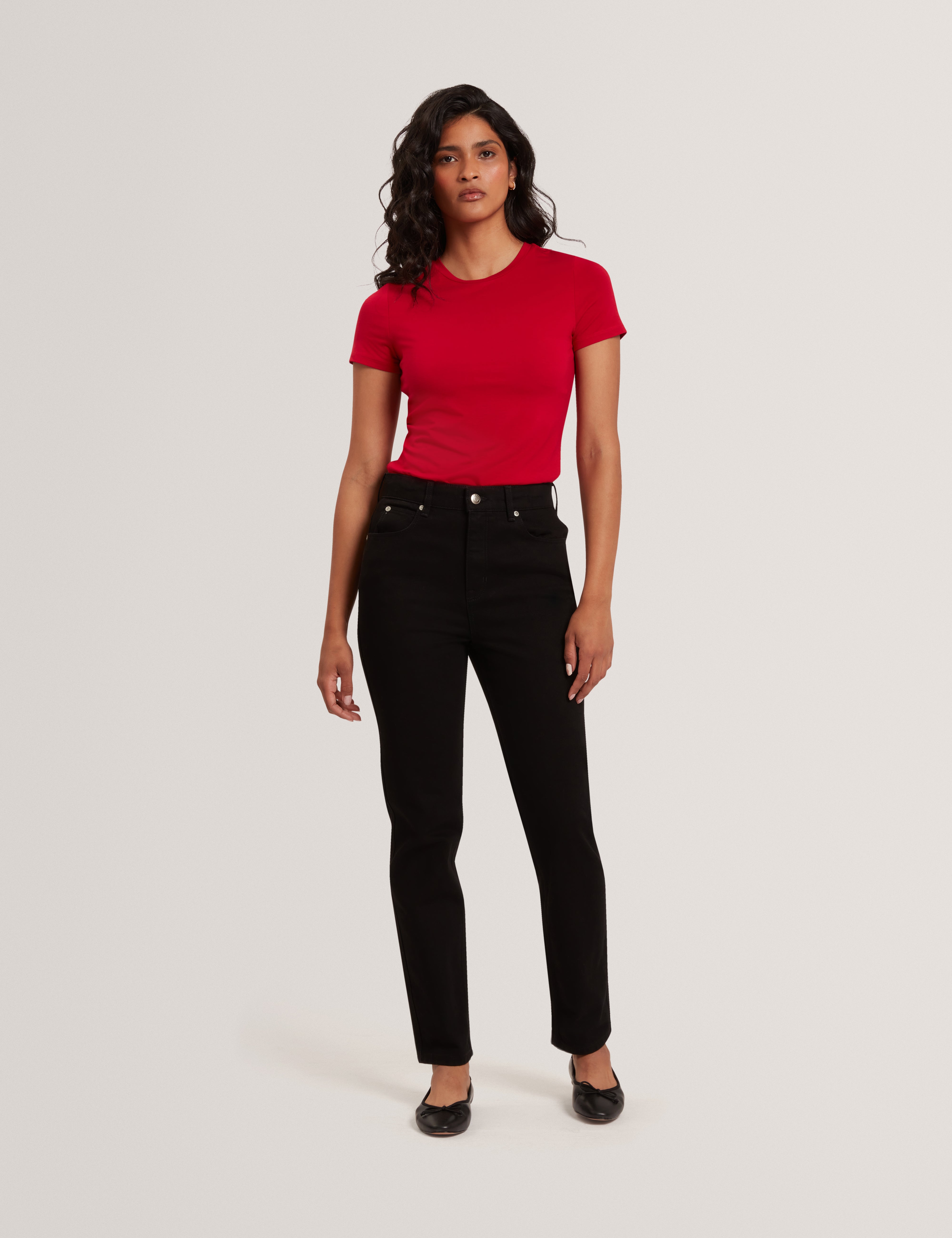 SANZAN: Mid Rise Slim Jeans
