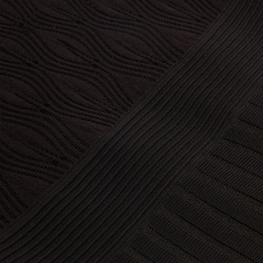 TIIMARA: Pointelle Long Sleeve Knit Midi Dress