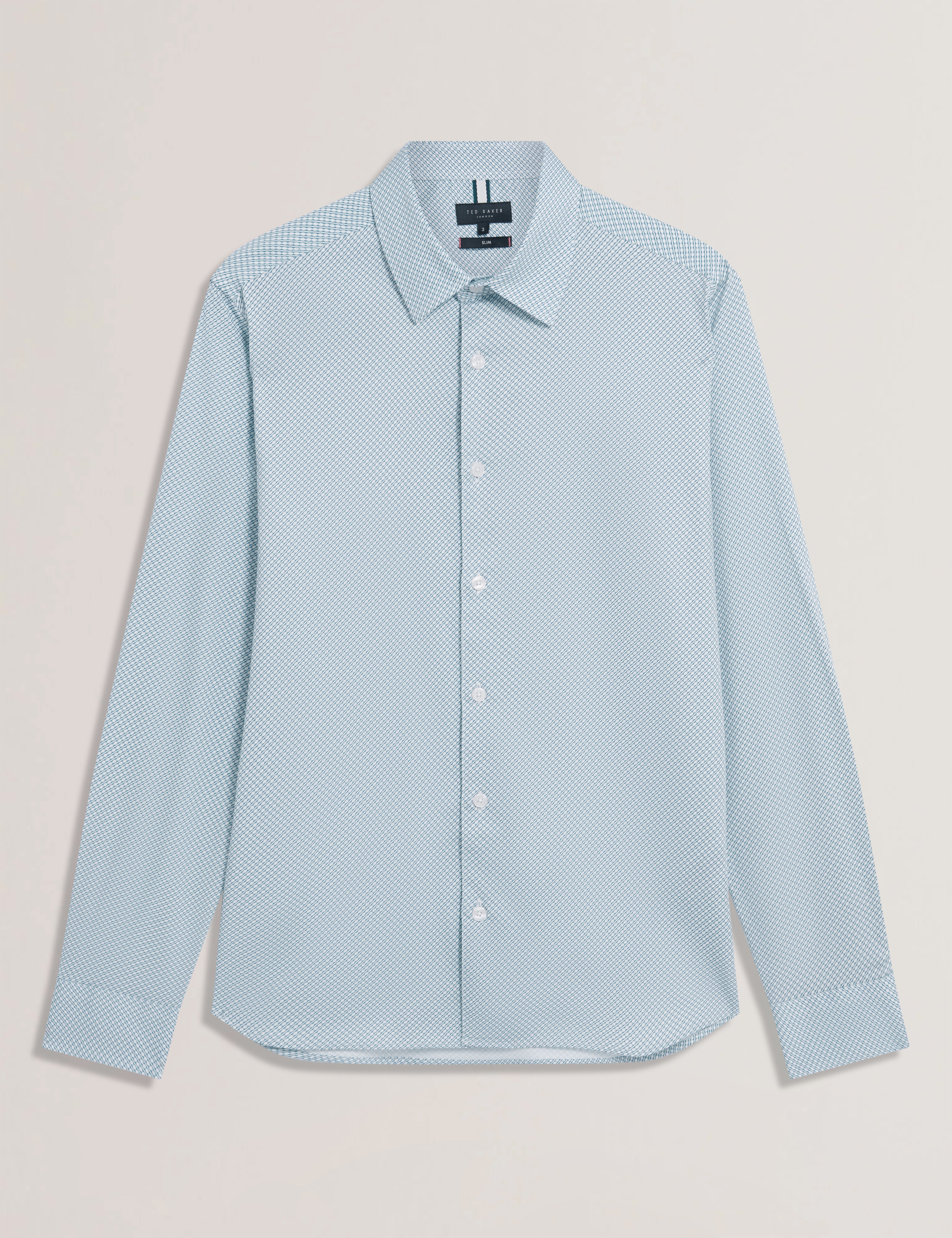 OLWENO: Slim Fit Geo Print Shirt