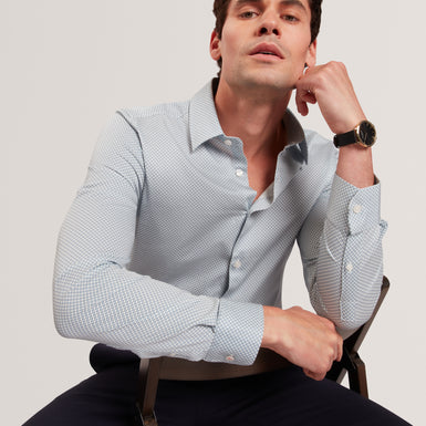 OLWENO: Slim Fit Geo Print Shirt