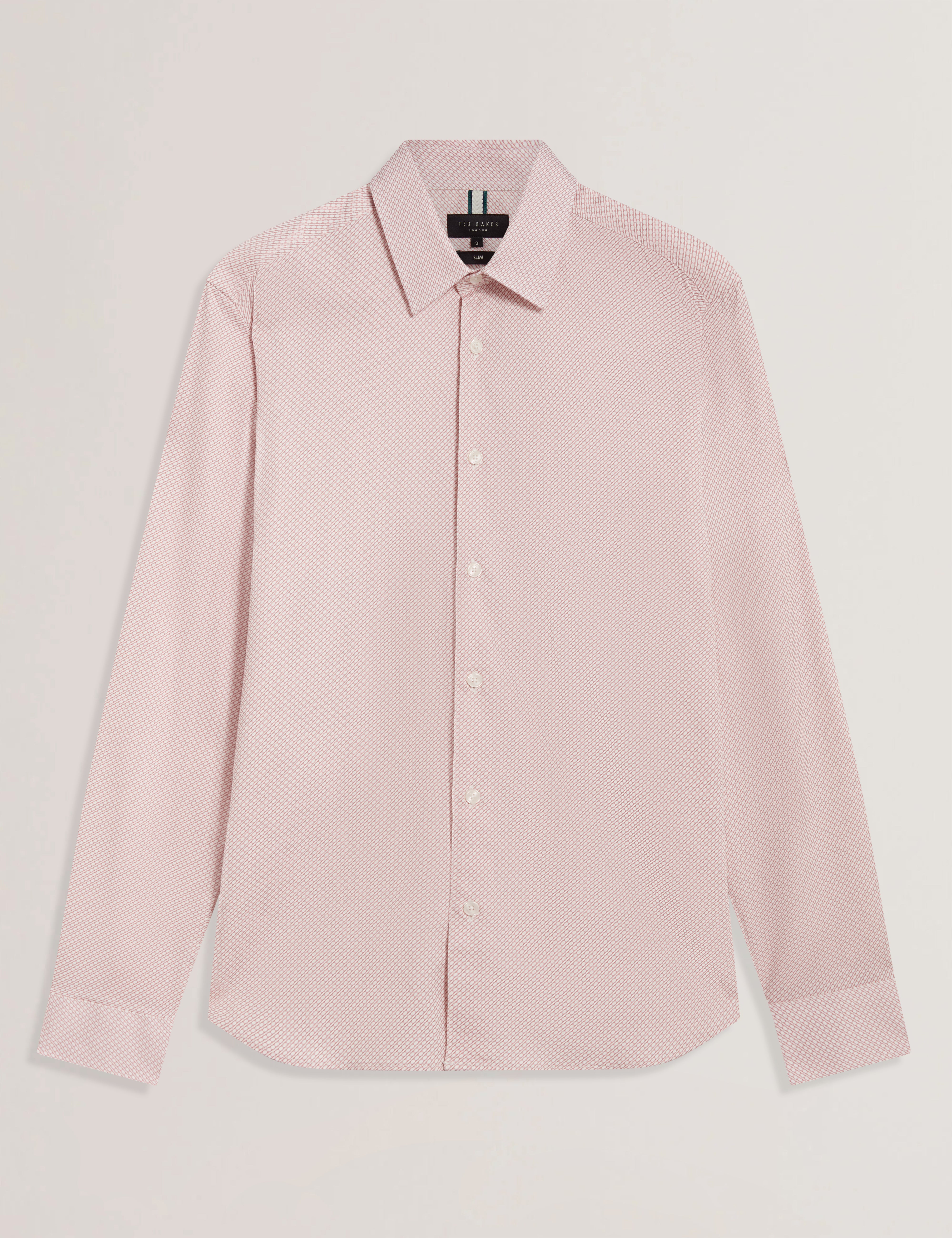 OLWENO: Slim Fit Geo Print Shirt