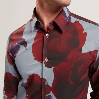 GIVIRA: Regular Fit Floral Print Shirt