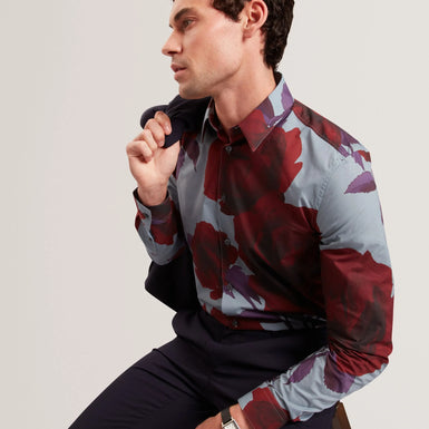 GIVIRA: Regular Fit Floral Print Shirt