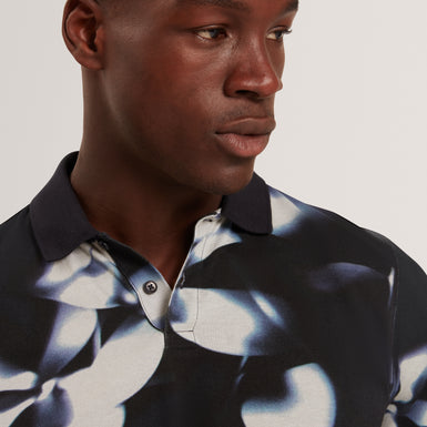 LONGBRI: Floral Print Polo