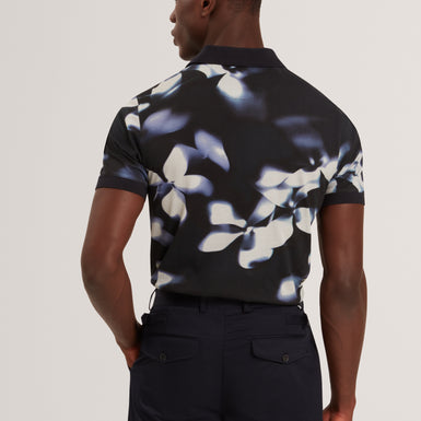 LONGBRI: Floral Print Polo