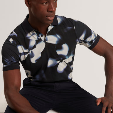 LONGBRI: Floral Print Polo