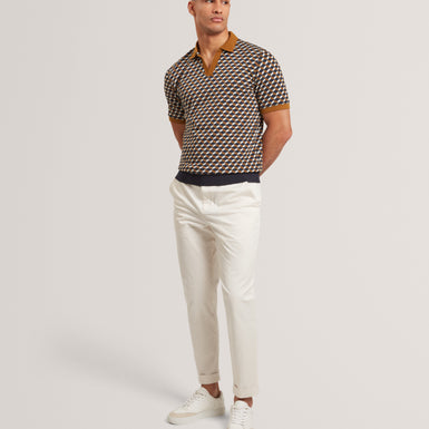 LIRIEN: Geo Jacquard Polo