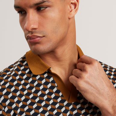 LIRIEN: Geo Jacquard Polo