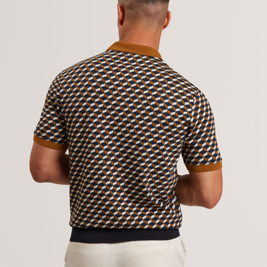 LIRIEN: Geo Jacquard Polo