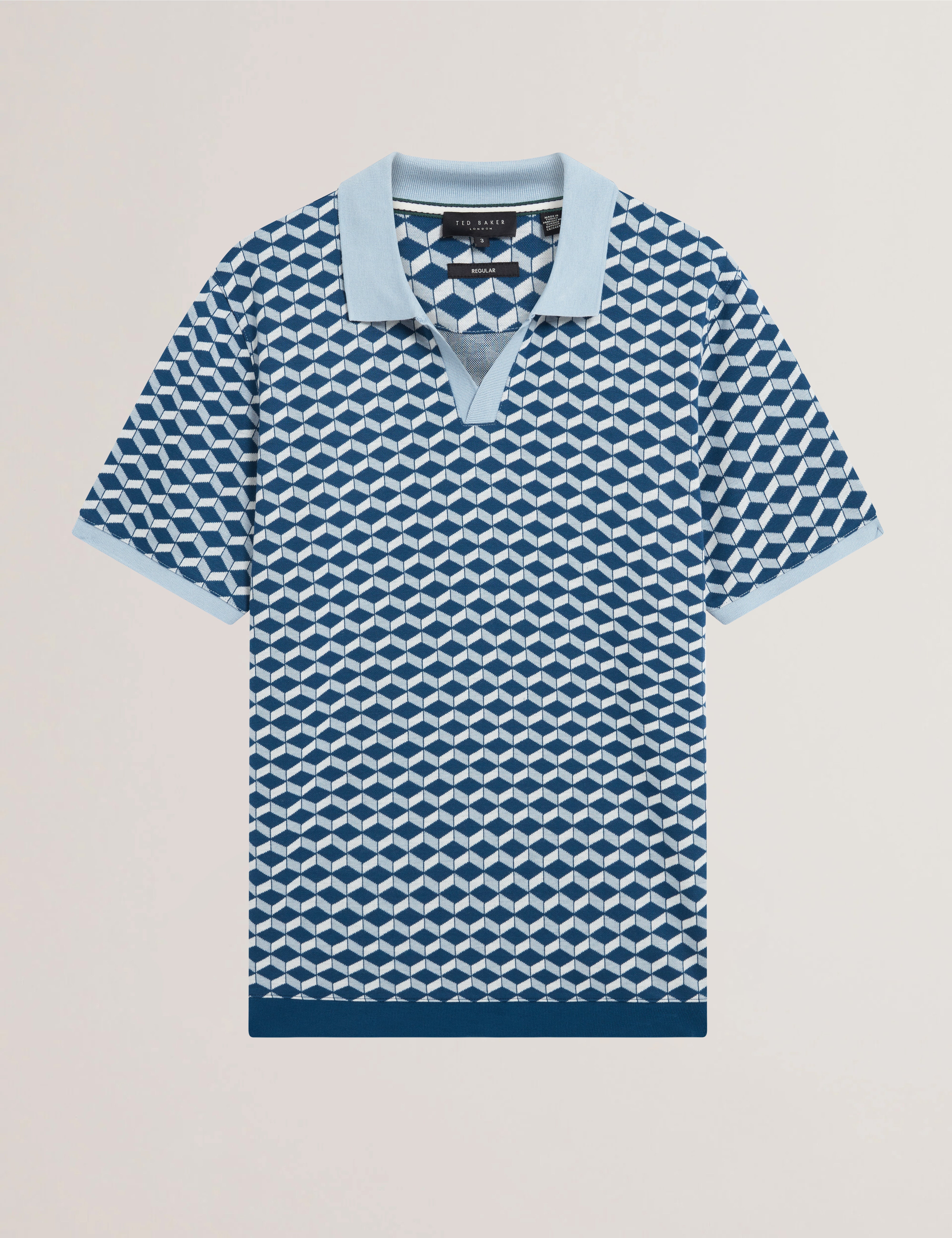 LIRIEN: Geo Jacquard Polo
