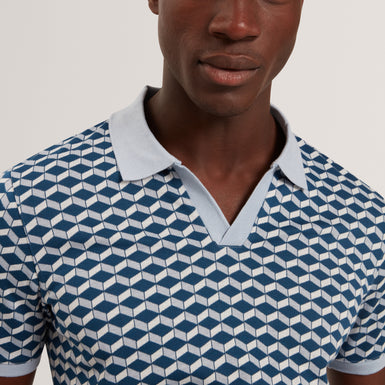 LIRIEN: Geo Jacquard Polo