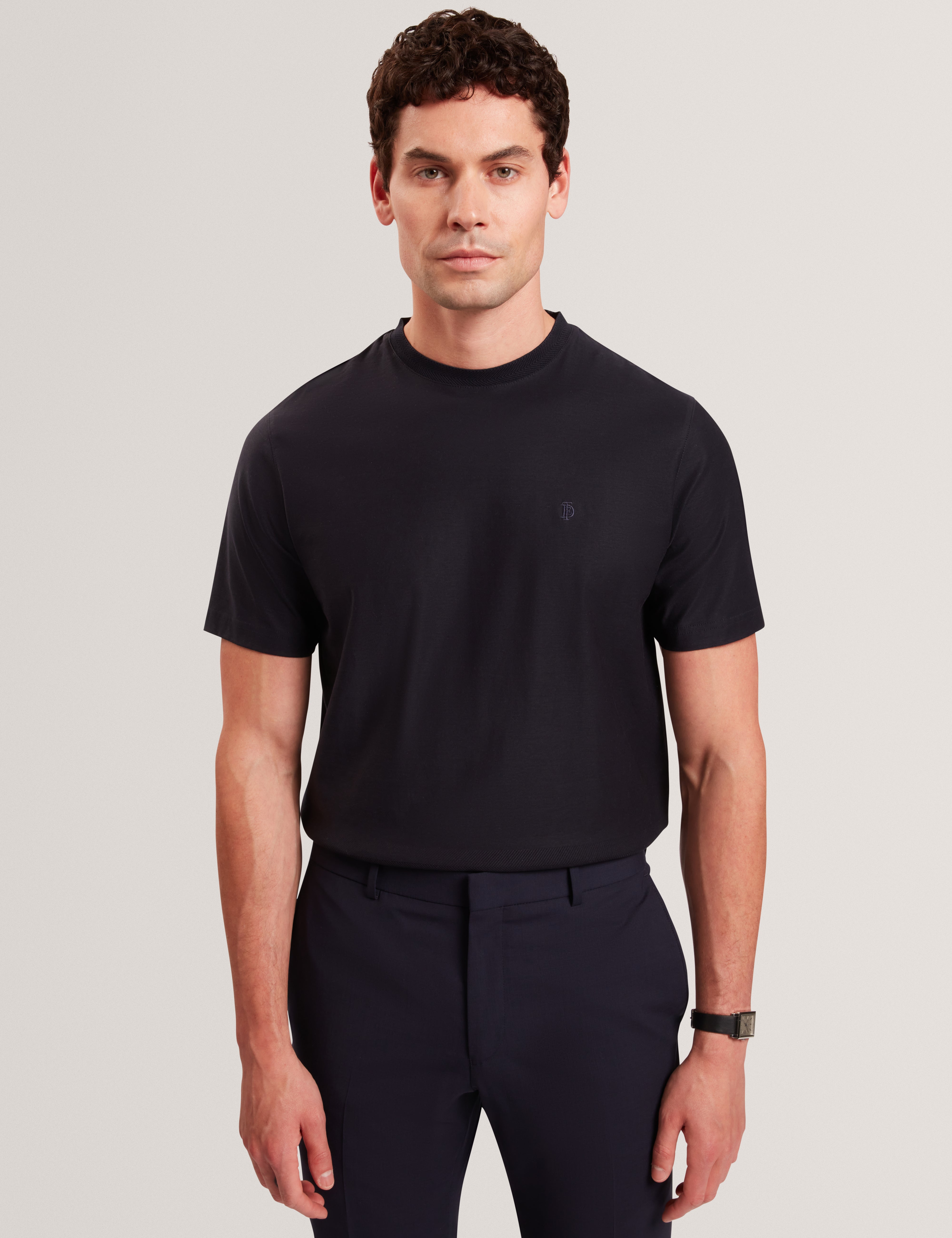 KAELITH: Herringbone Panel T-Shirt