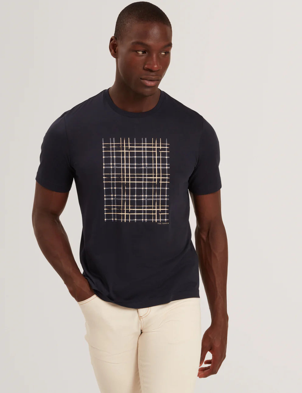 SIONAN: Box Print T-Shirt