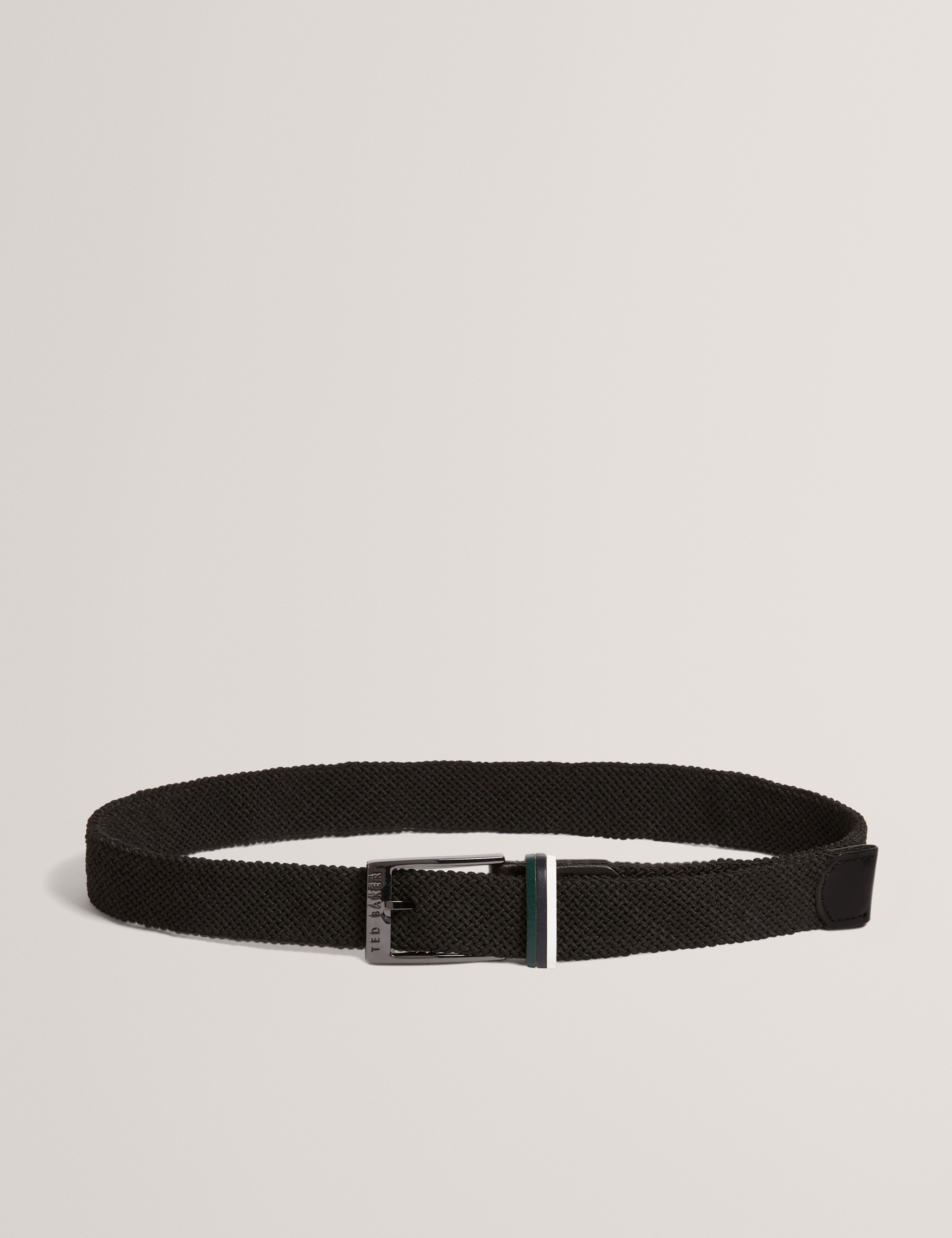 AUSTIIN: Woven Leather Elasticated Belt