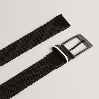 AUSTIIN: Woven Leather Elasticated Belt