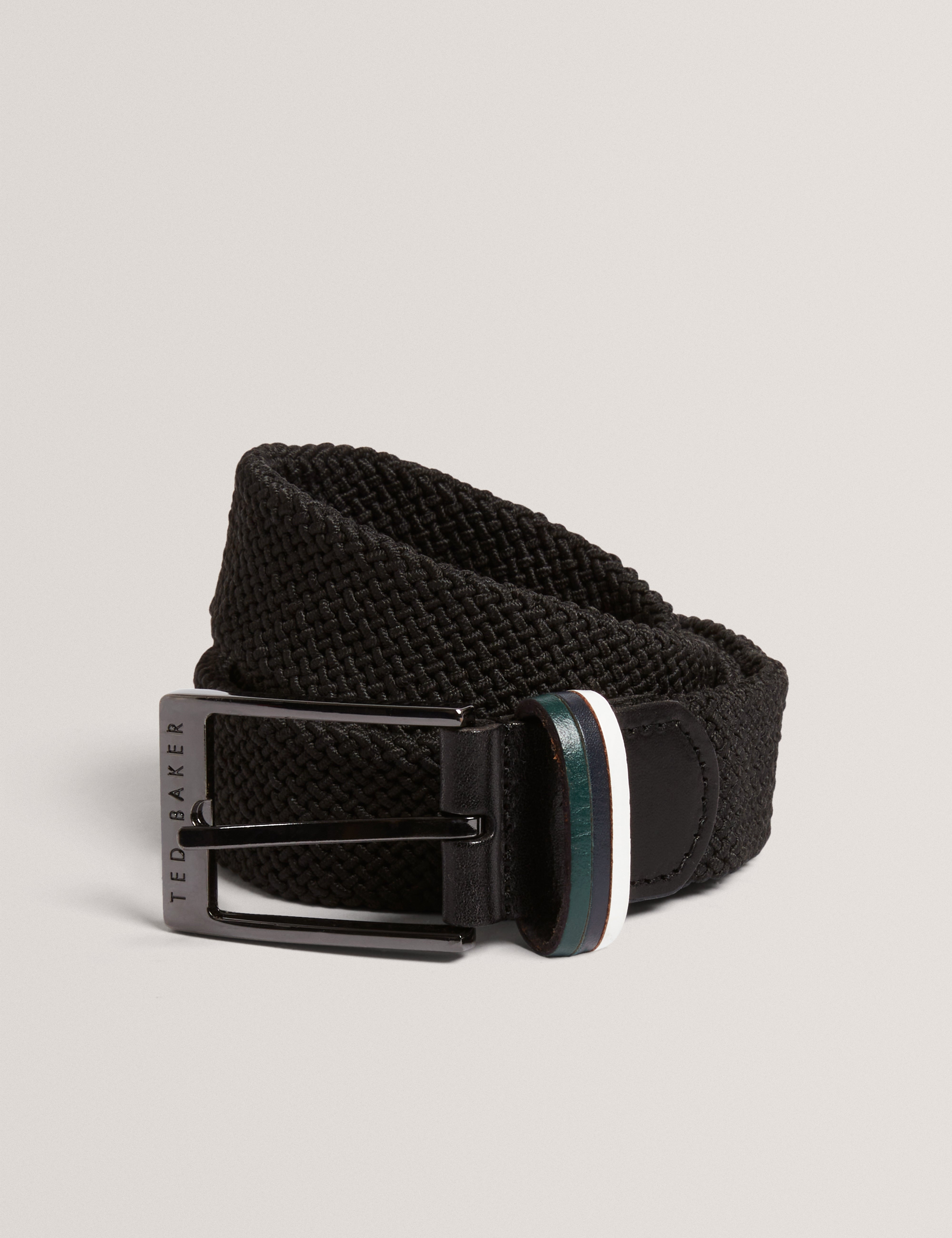 AUSTIIN: Woven Leather Elasticated Belt