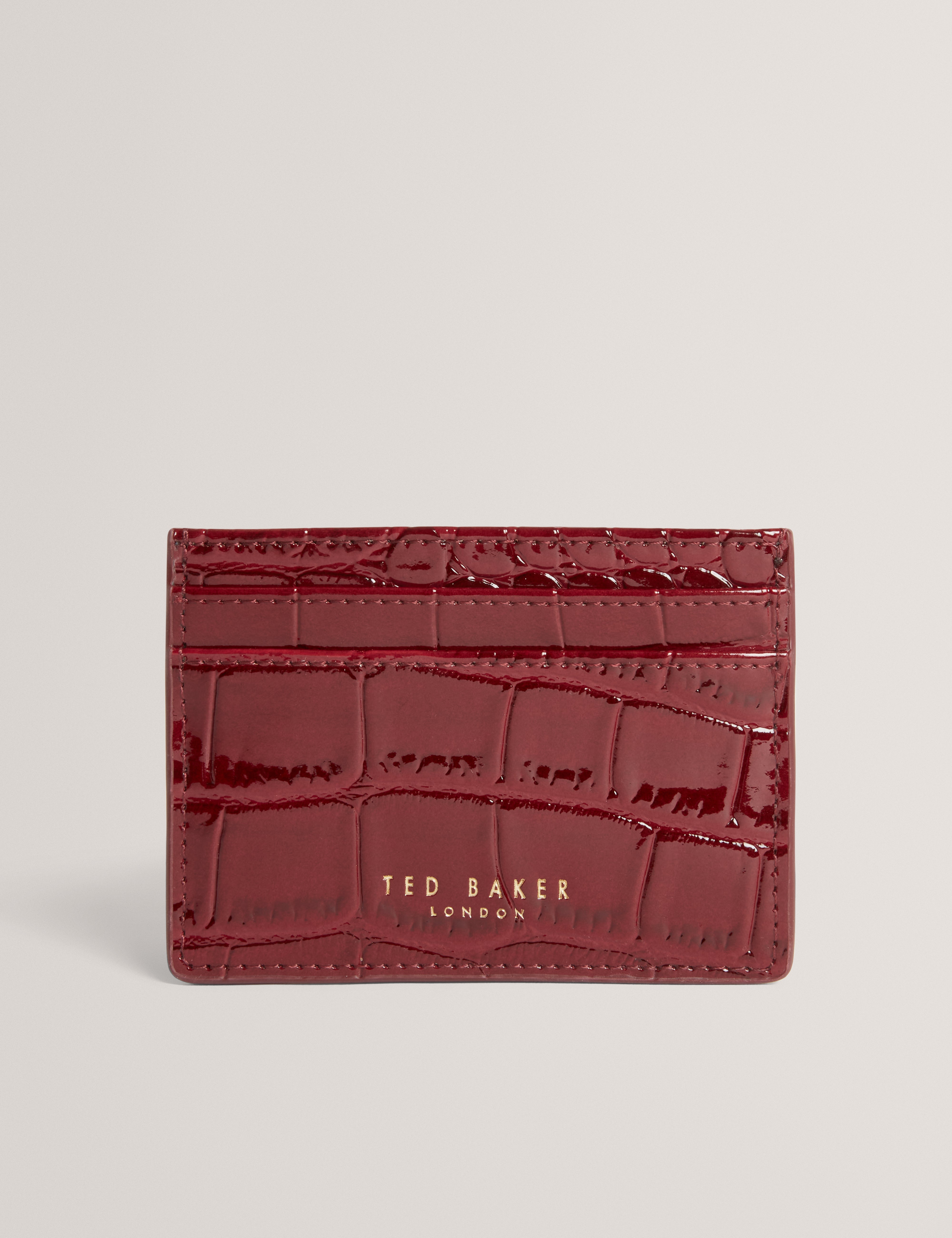 VARENYA: Croc Effect Card Holder