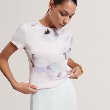 VELLEY: Printed Fitted Tee