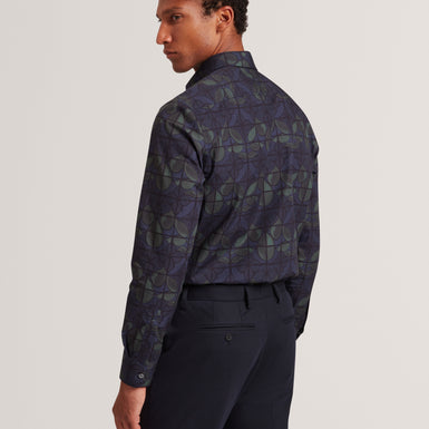 FRANKKN: LS Regular Fit Floral Check