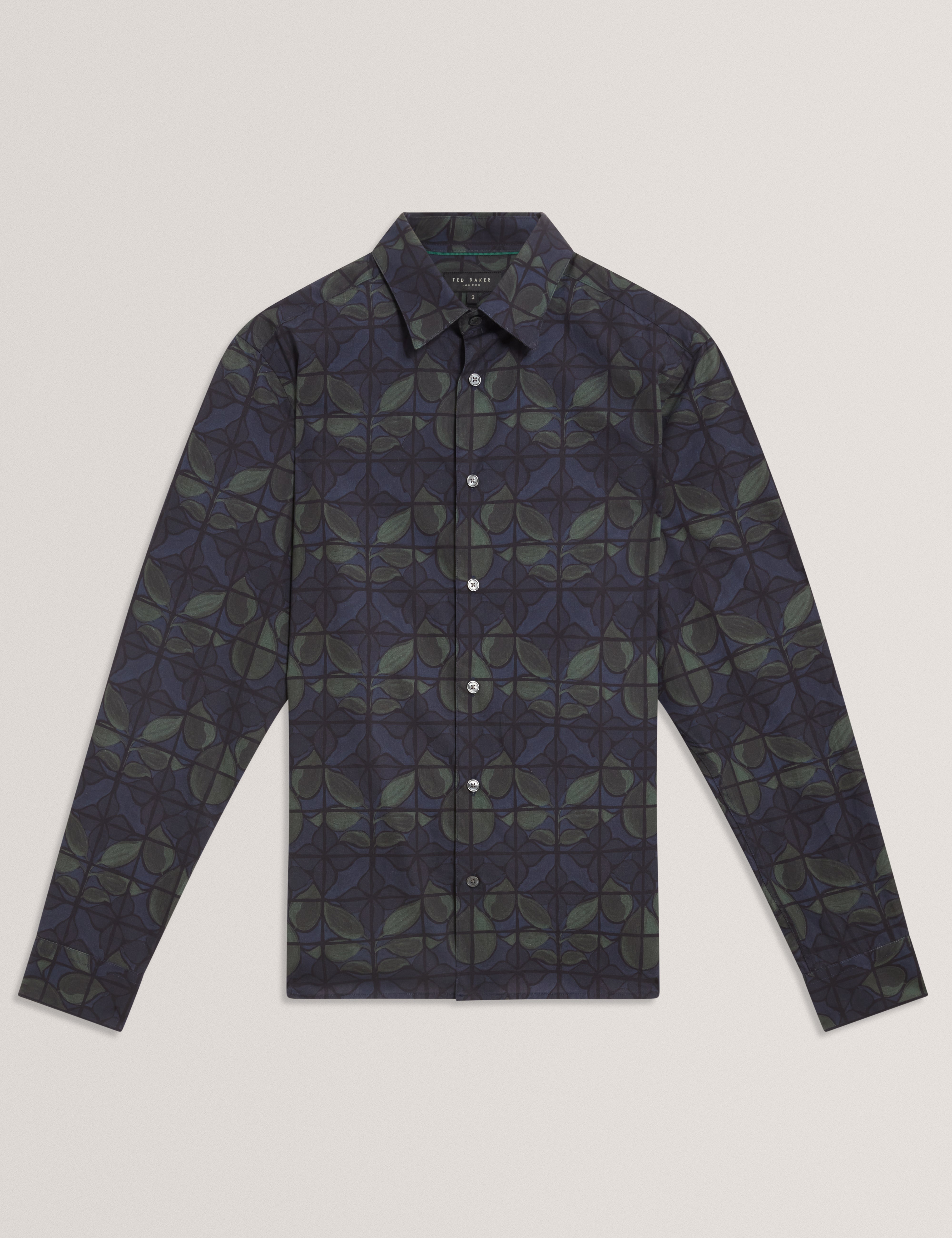 FRANKKN: LS Regular Fit Floral Check