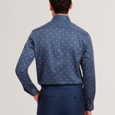 OLUFAR: LS Slim Fit Ditsy Floral Shirt