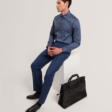 OLUFAR: LS Slim Fit Ditsy Floral Shirt