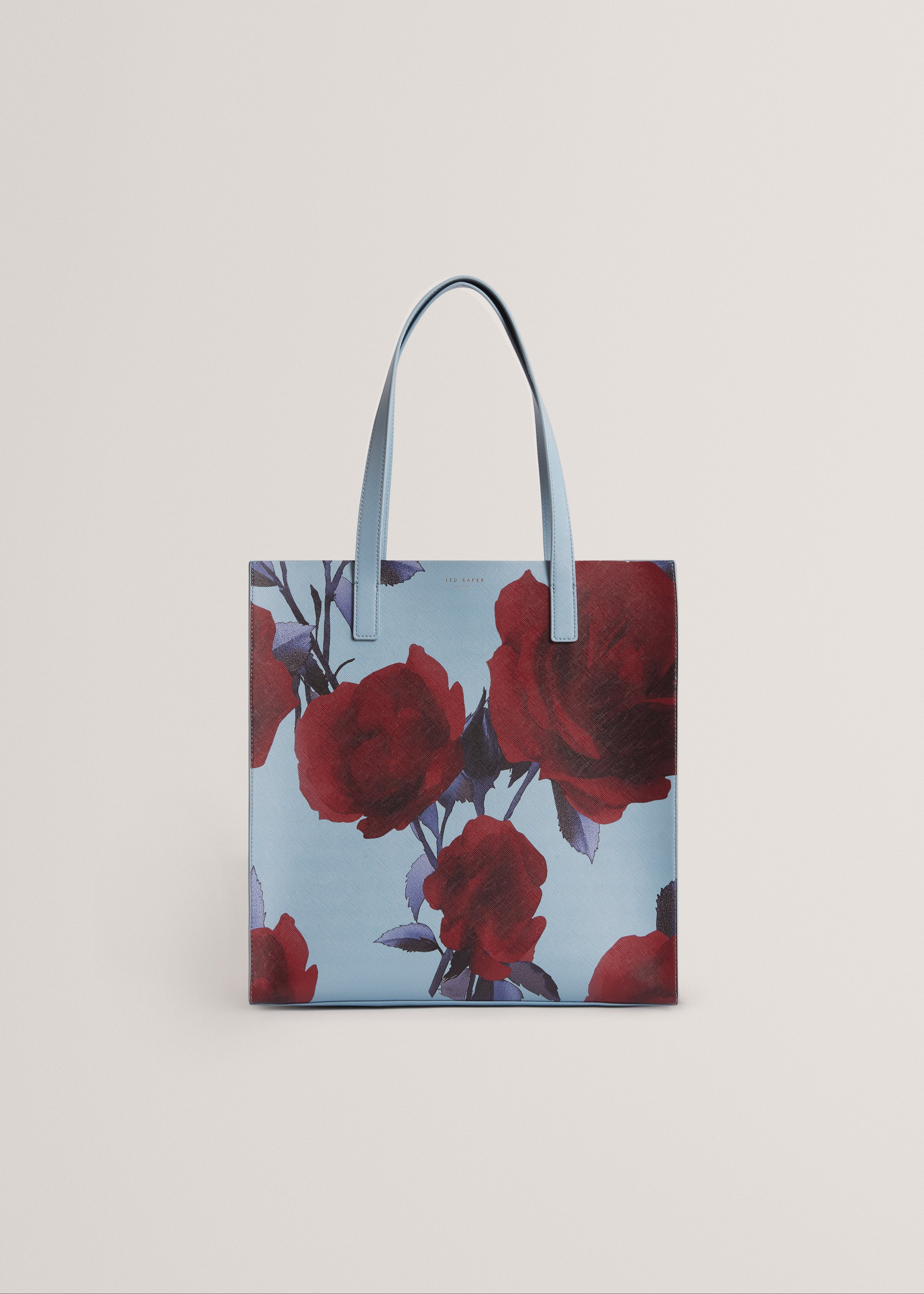 Women's ELYZAA-Large Rose Print Icon Bag