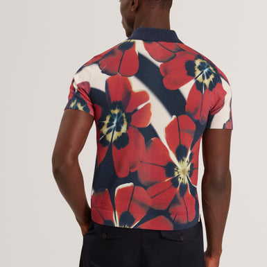 WYRIC: Floral Print Knitted Shirt