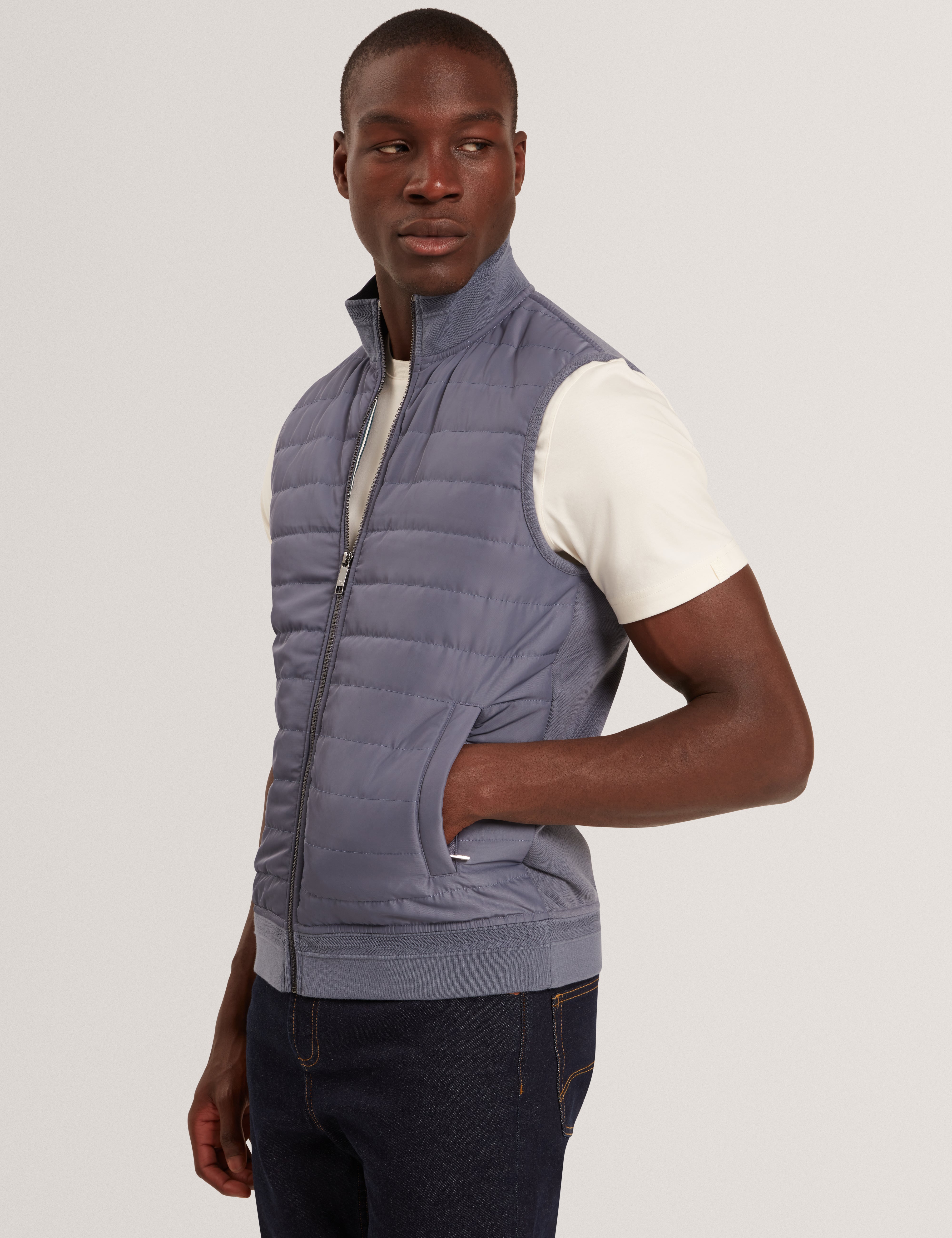 PAFAVOR: Regular Fit Quilted Gilet