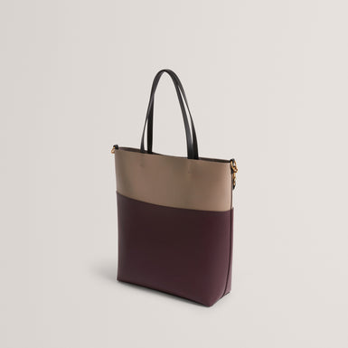 Women's WYNSLOW-Woven Handle Colourblock Large Bag