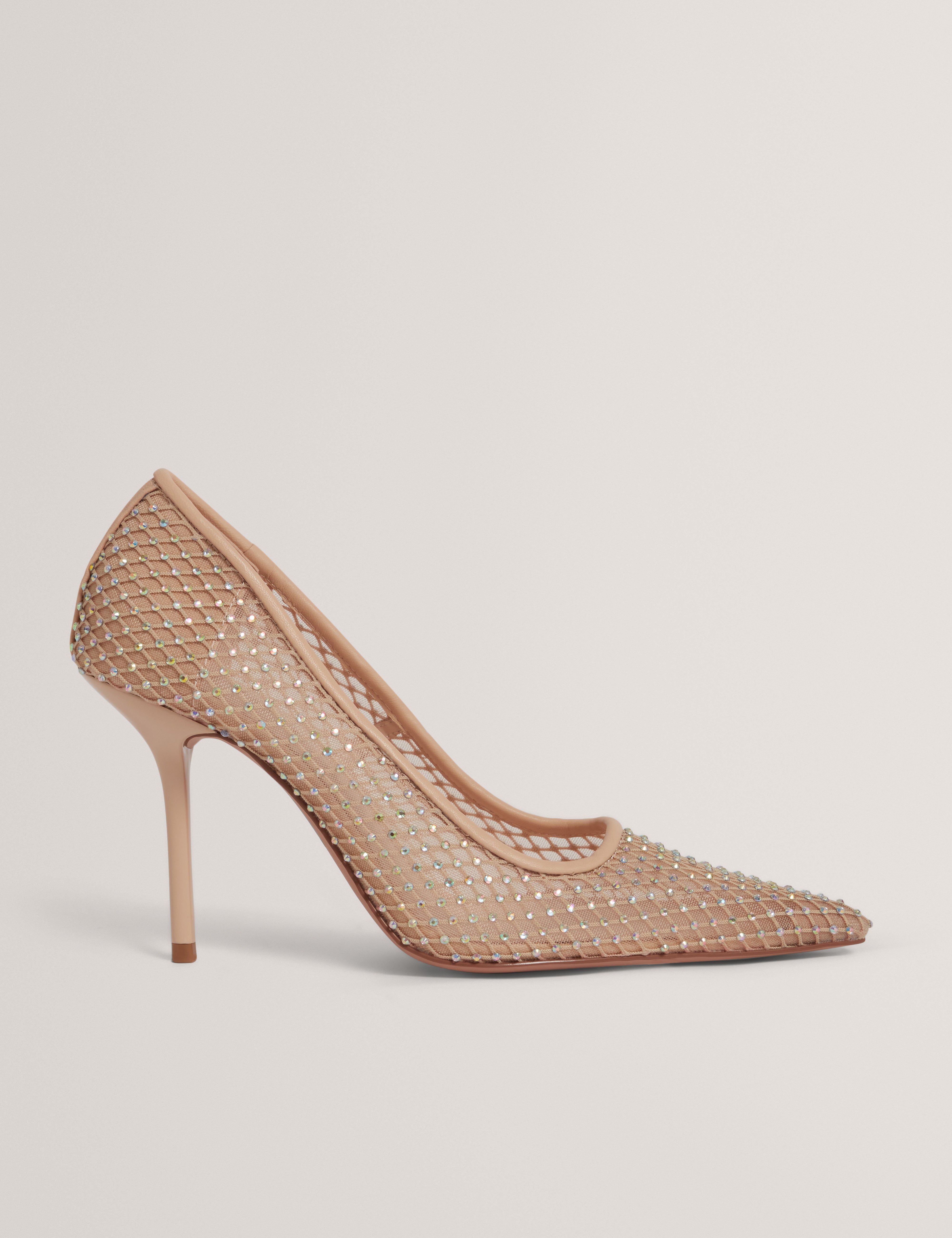 CRIISTA: Crystal Mesh Heel Shoe