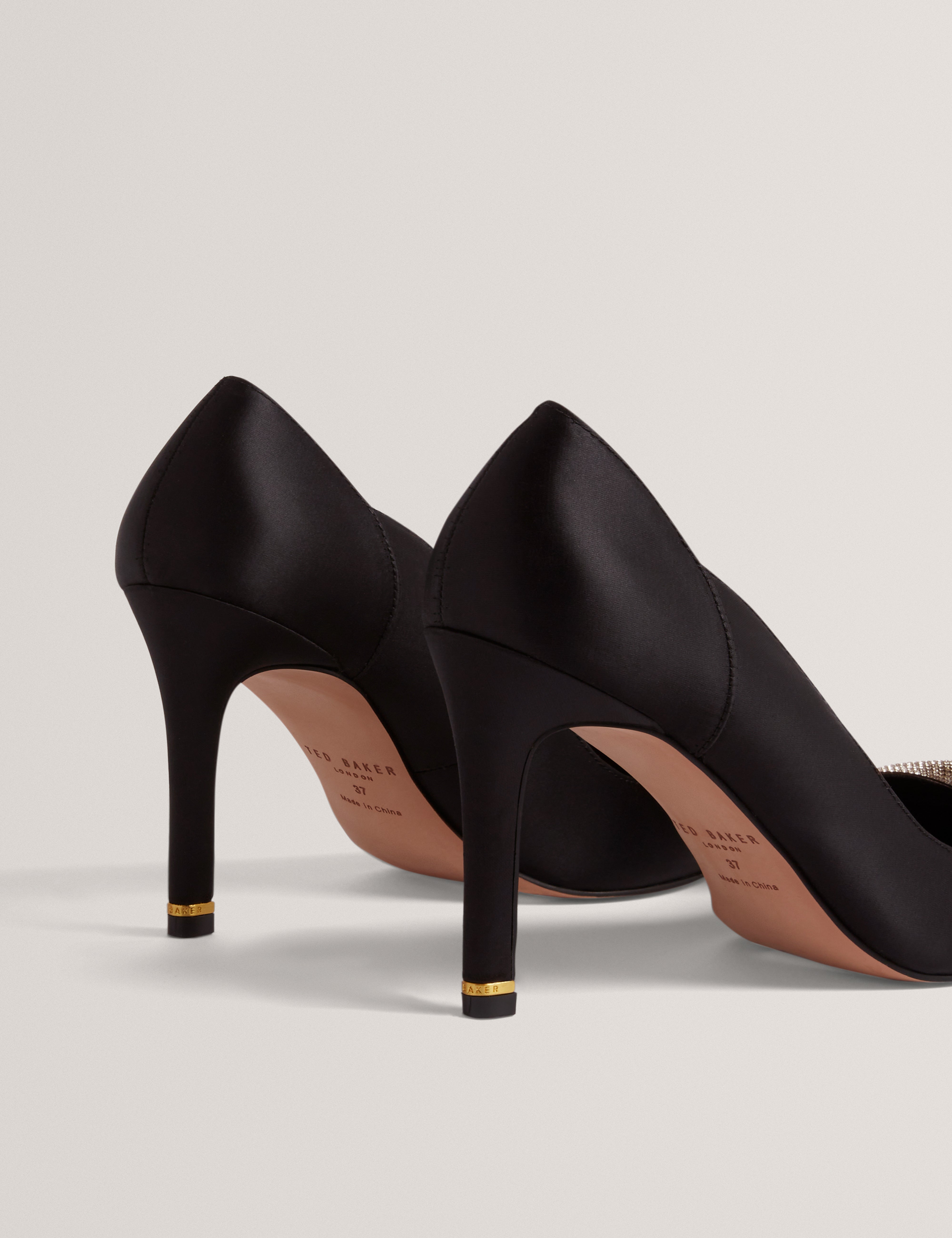 CRIISTI: Bow Embellished Heel Court Shoe