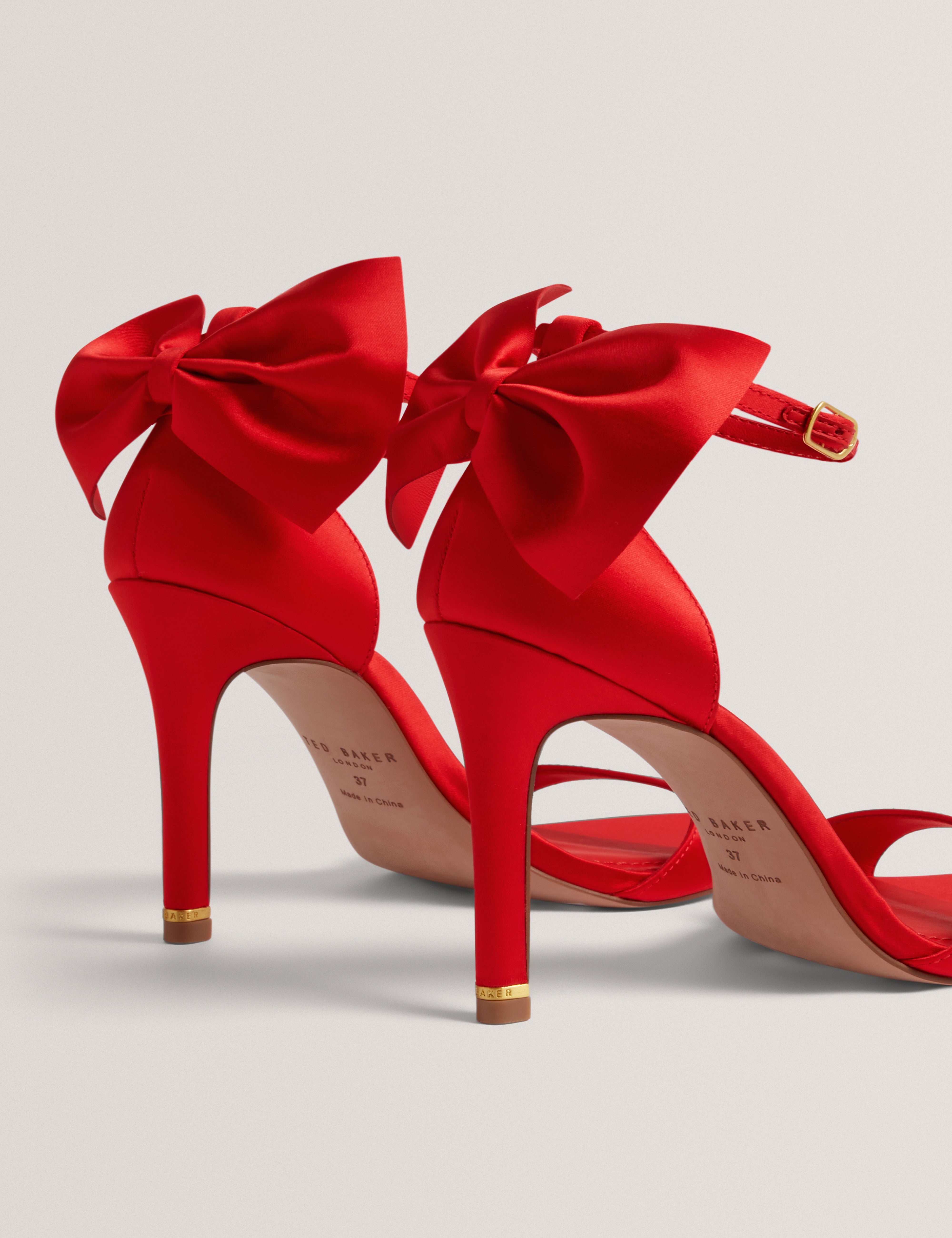 SOFELAA: Satin Bow Detail Sandal