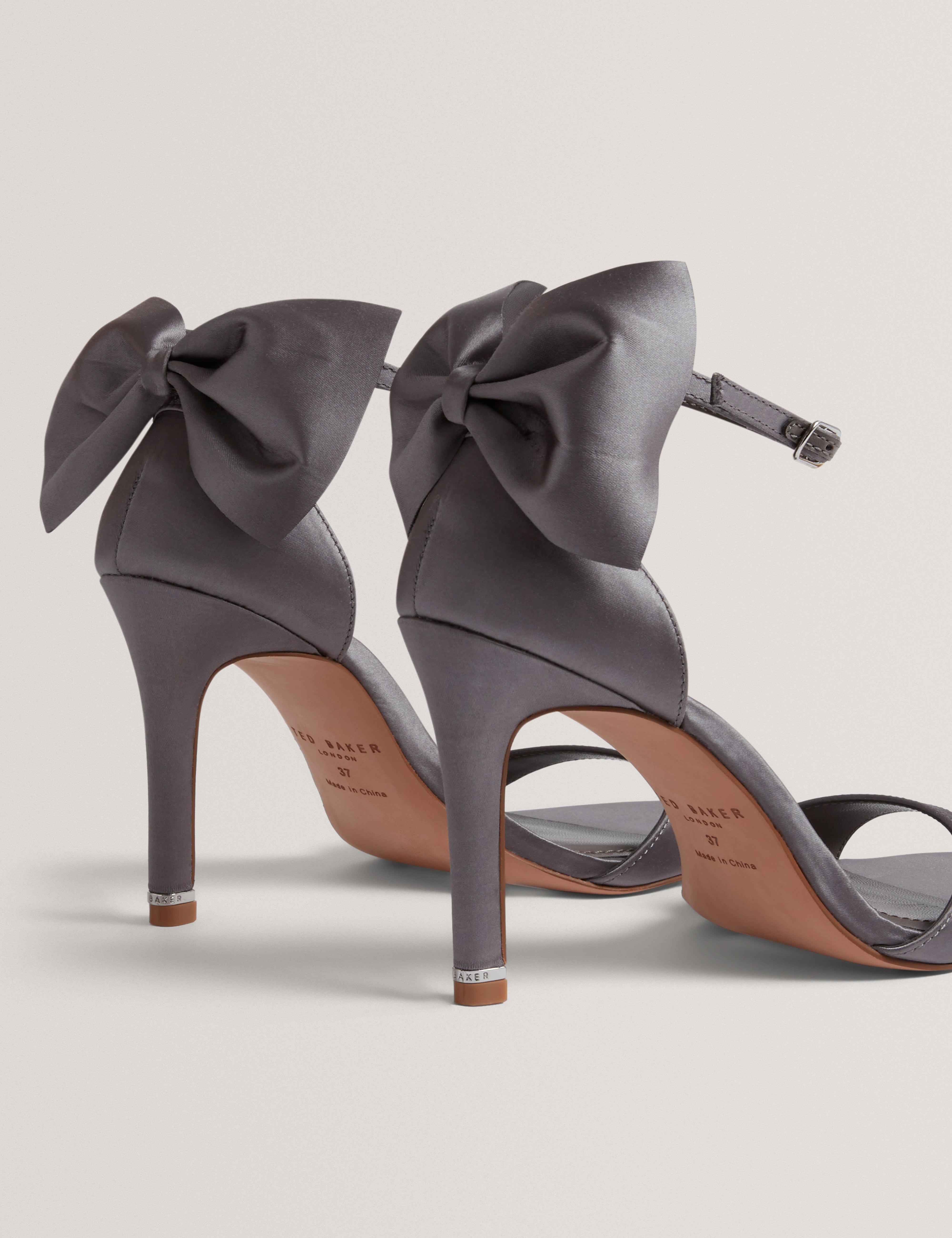 SOFELAA: Satin Bow Detail Sandal