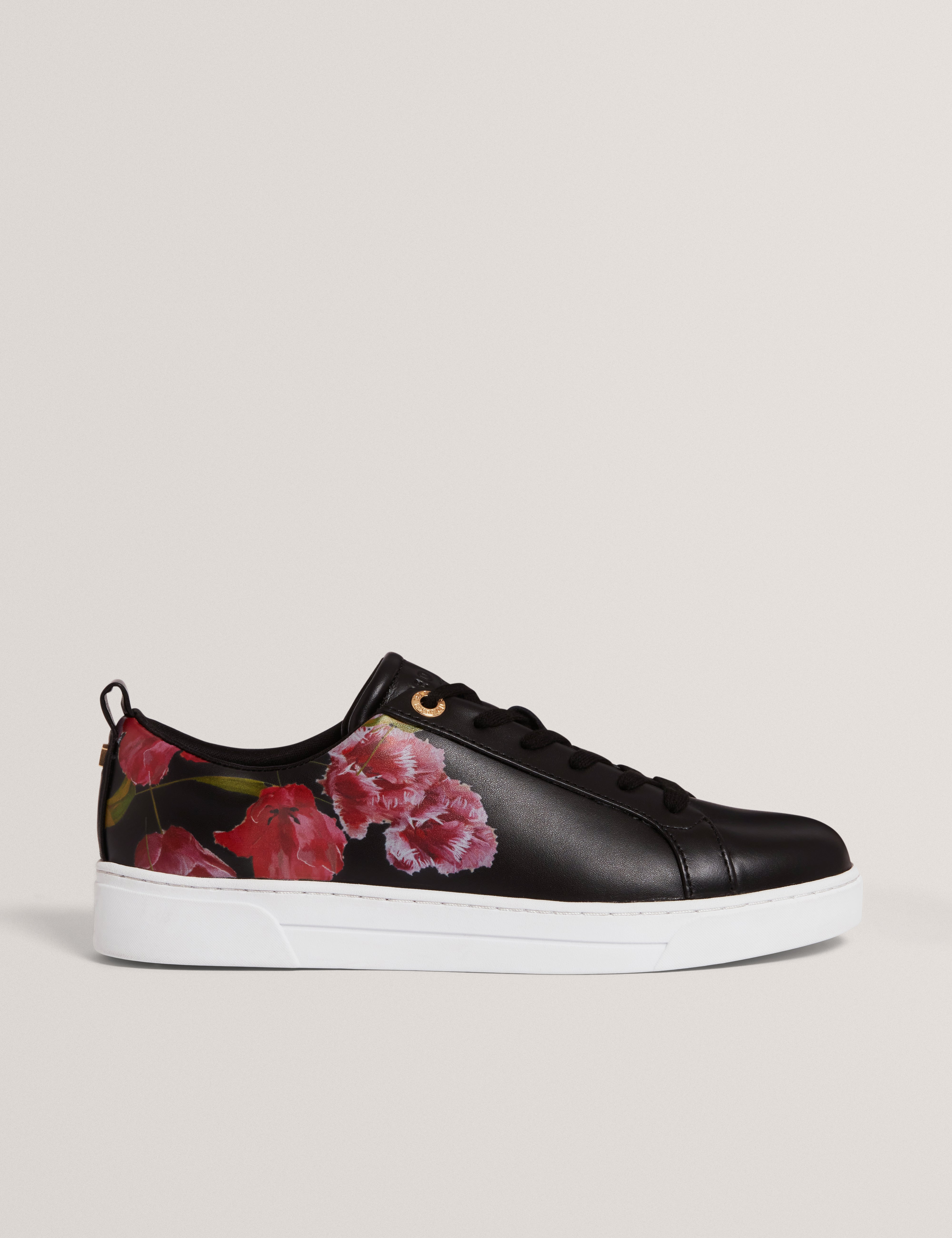 PRINELL: Floral Printed Leather Trainer