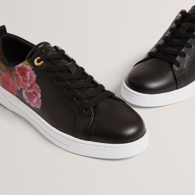 PRINELL: Floral Printed Leather Trainer