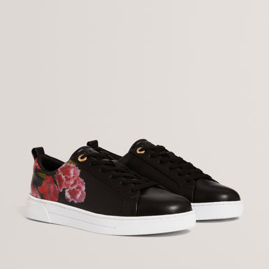 PRINELL: Floral Printed Leather Trainer