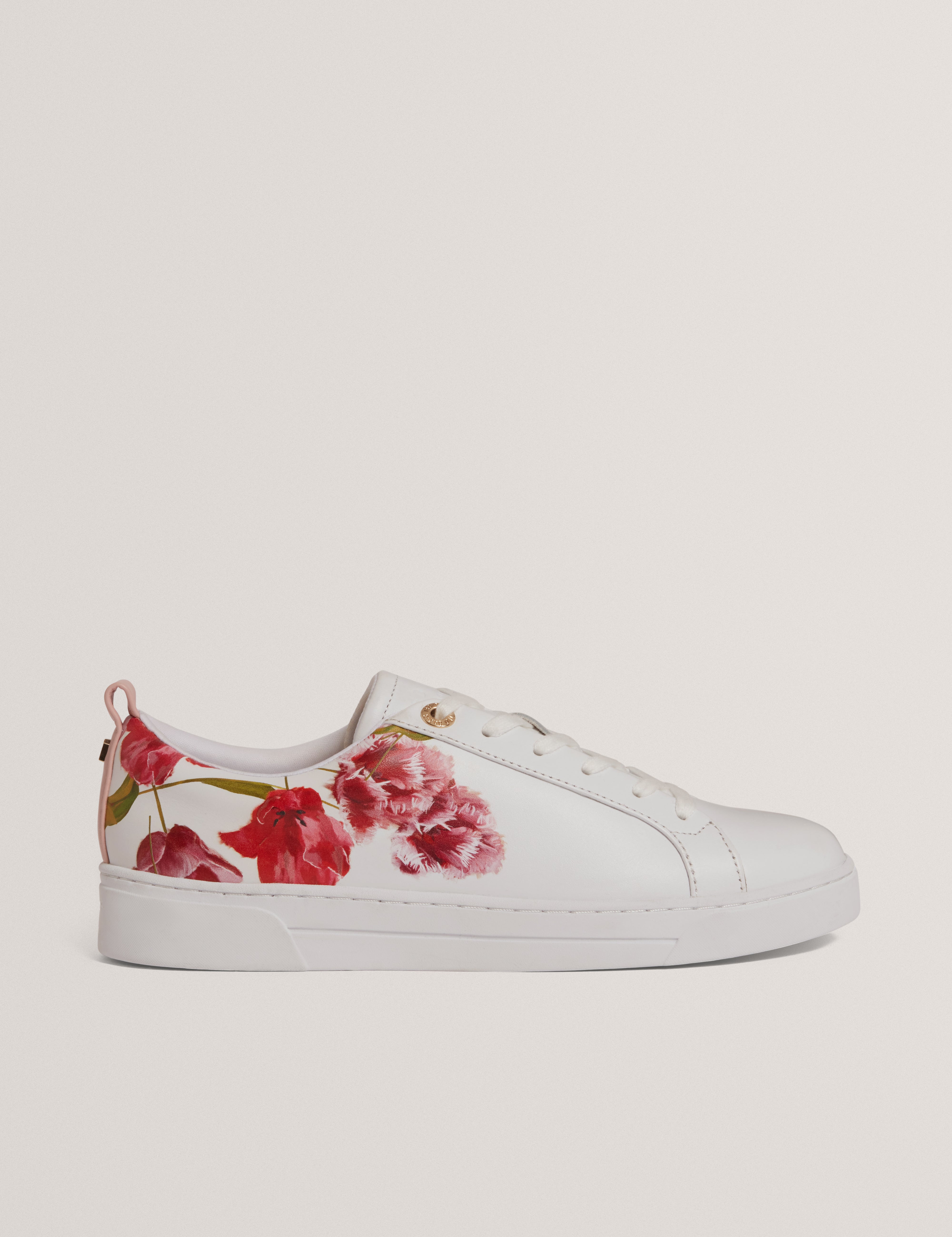 PRINELL: Floral Printed Leather Trainer