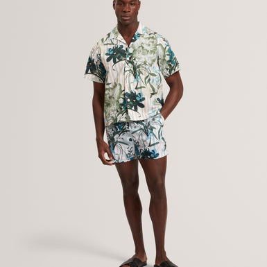 ANUKIS: Ss Placement Floral Stripe